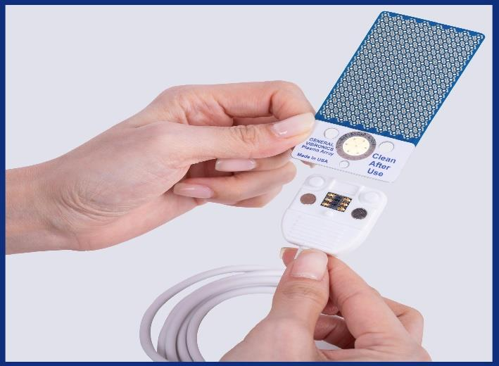 Hình 1- Lắp Mảng Cảm Ứng vào cáp nối.